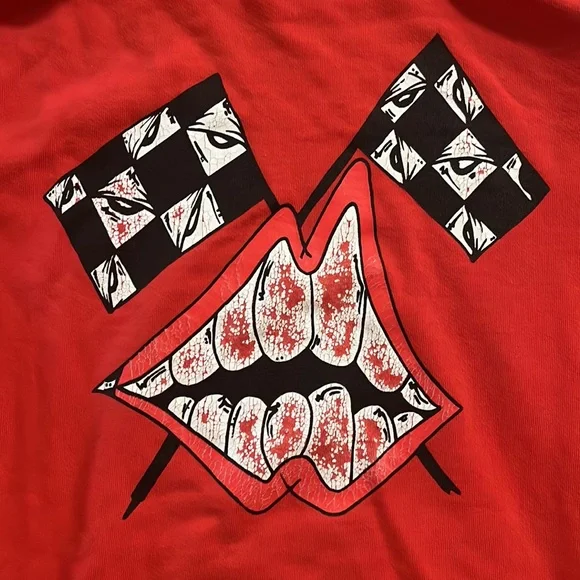 Chrome Hearts Mattyboy red Flame hoodie